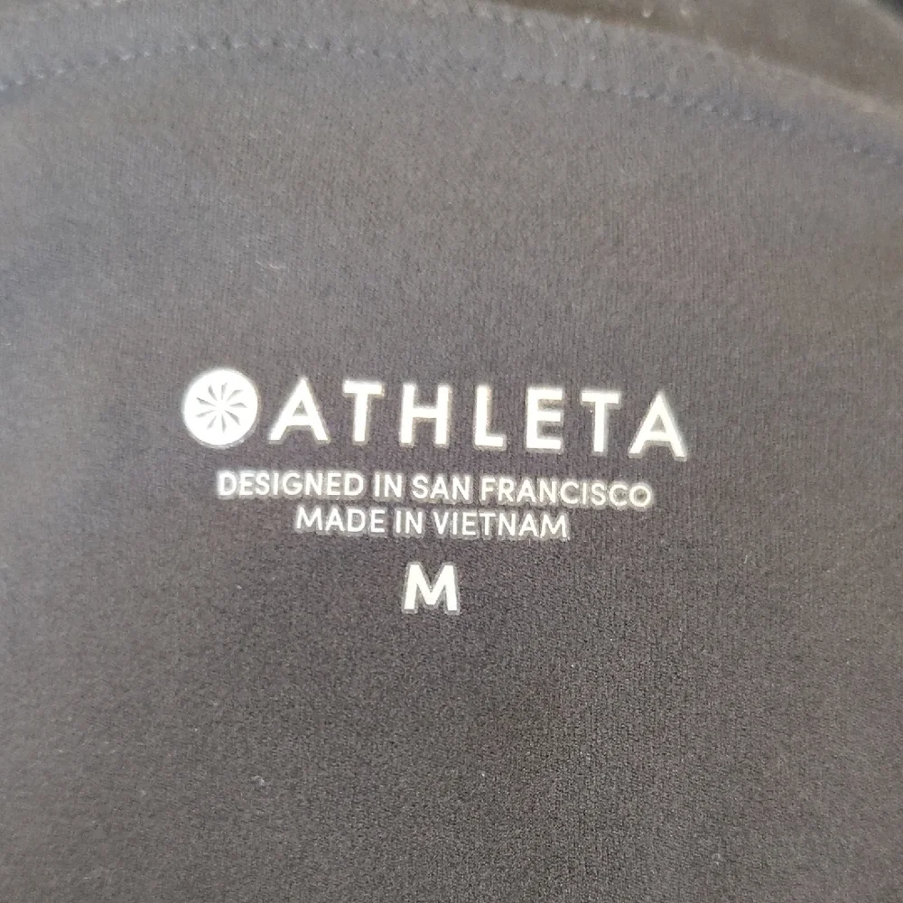 Athleta,Black and White Women's Leggings,Size M.